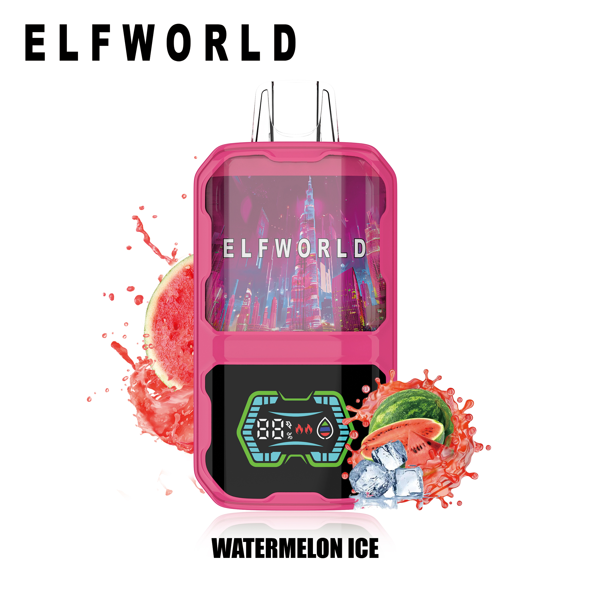 alfakarjuice.com Elfworld AI 22000 Puffs 3D Curved Screen 26ml e-liquid capacity Adjustable ariflow Display Screen Disposable Vape
