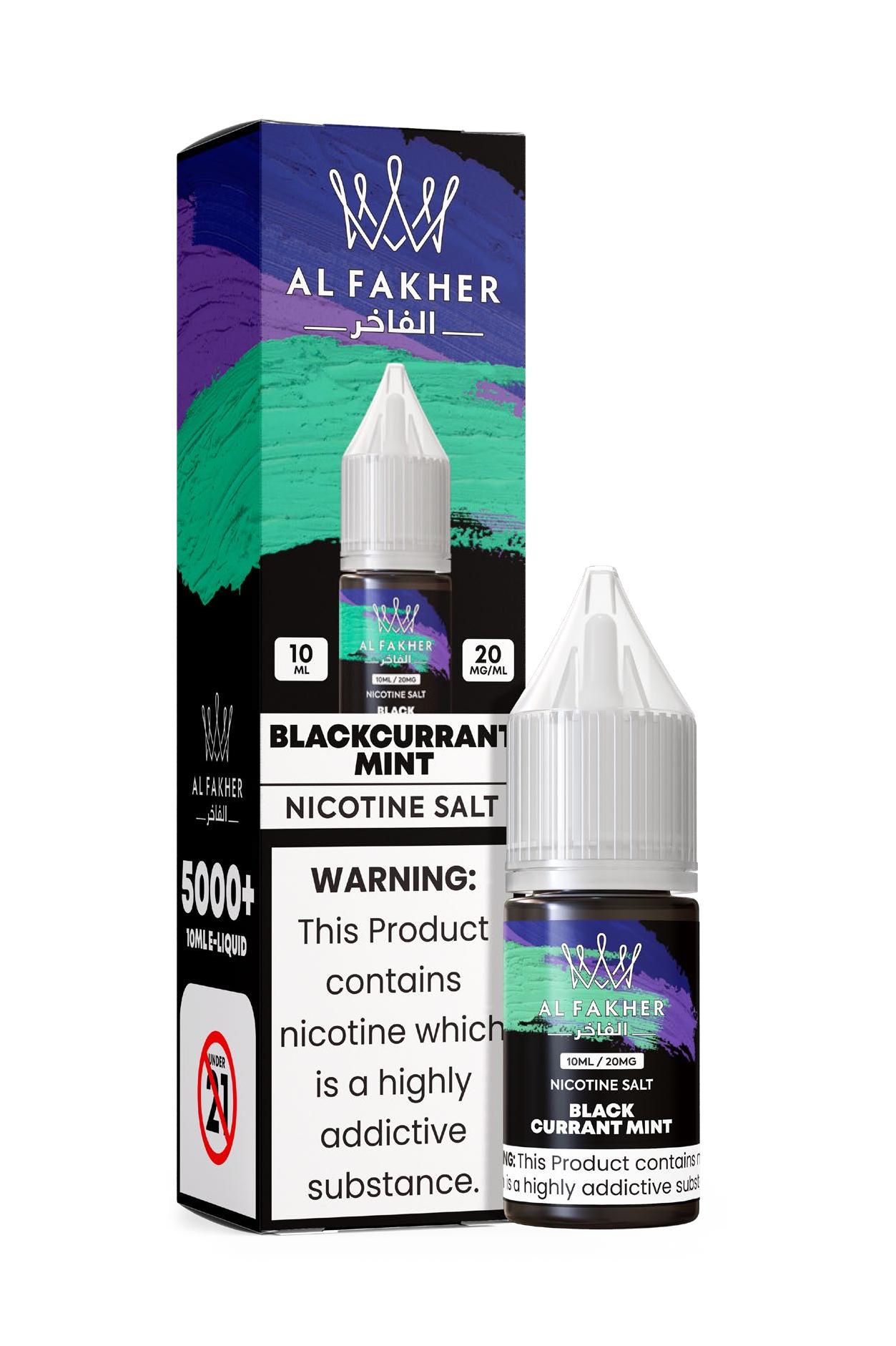 alfakarjuice.com Black Currant Mint 20MG Strengths 10ML 5000+ Nic Salt E-LIQUIDS by Al Fakher