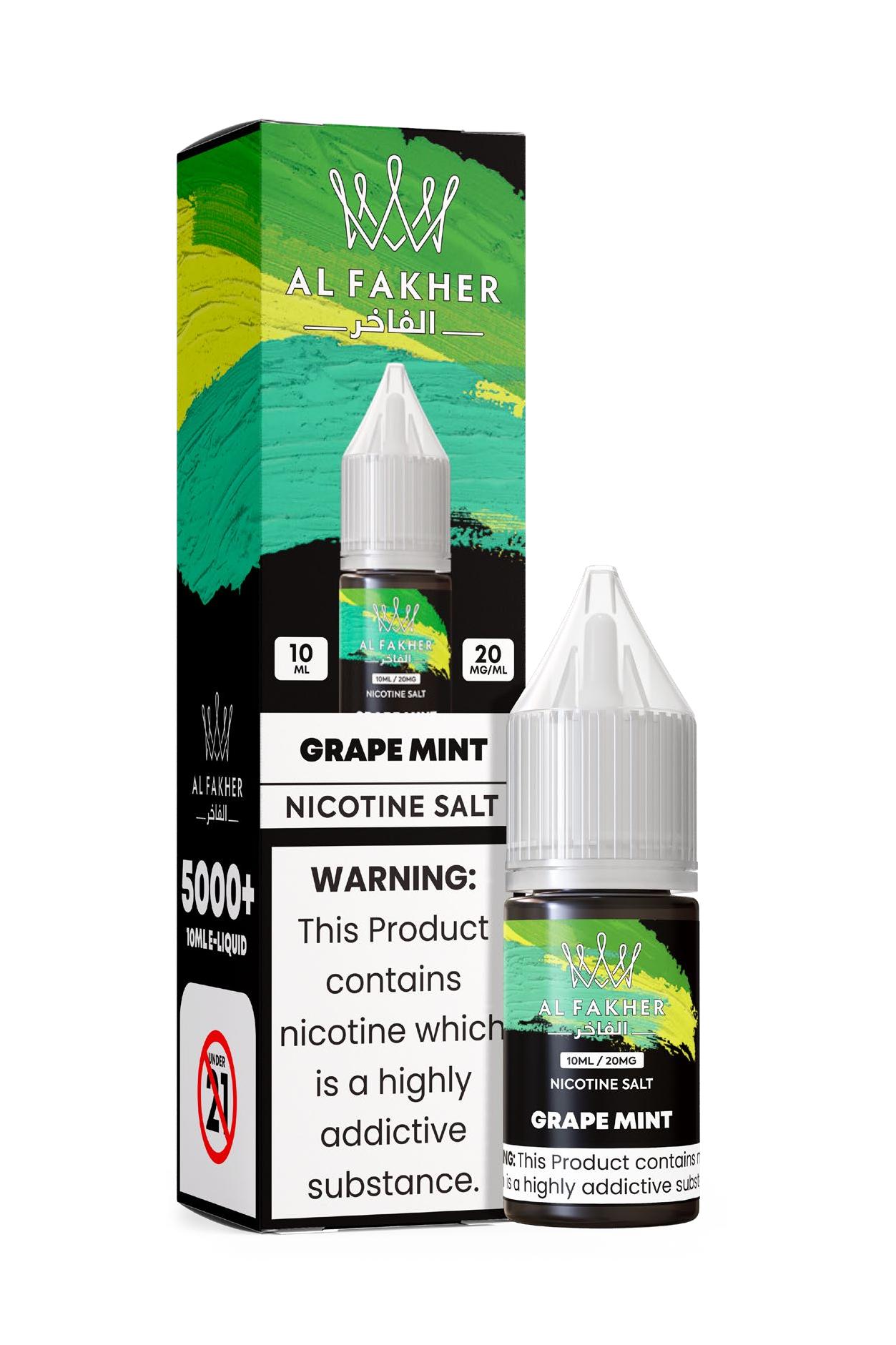alfakarjuice.com Grape Mint 20MG Strengths 10ML 5000+ Nic Salt E-LIQUIDS by Al Fakher