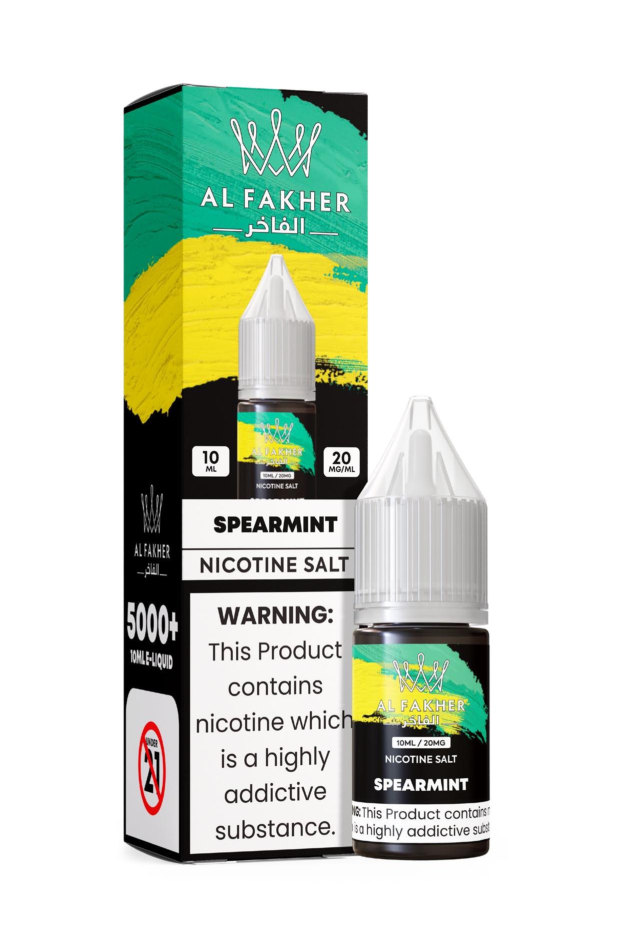 alfakarjuice.com Spearmint 20MG Strengths 10ML 5000+ Nic Salt E-LIQUIDS by Al Fakher
