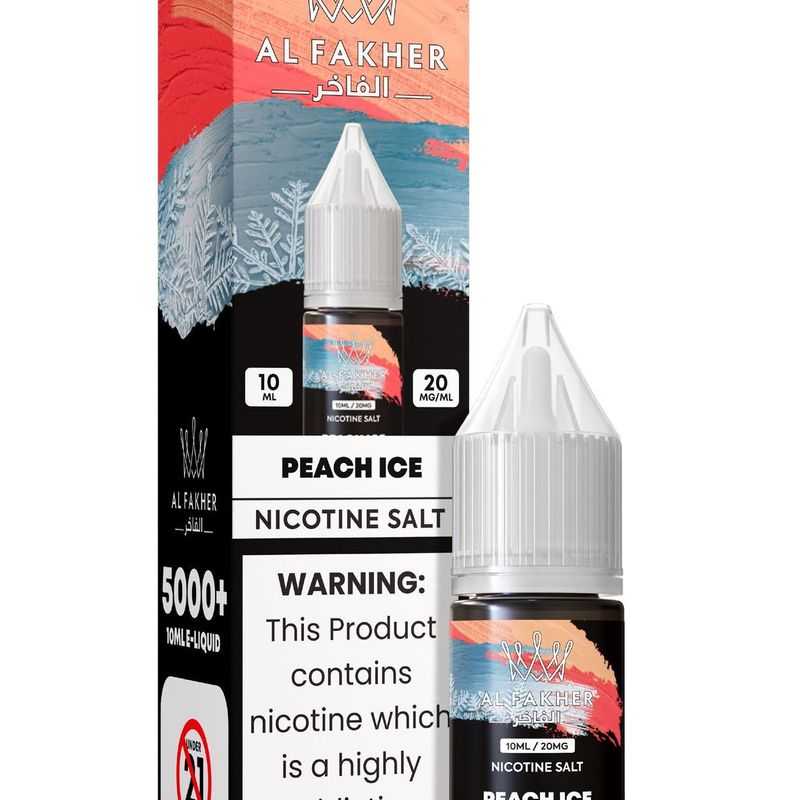alfakarjuice.com Peach Ice 20MG Strengths 10ML 5000+ Nic Salt E-LIQUIDS by Al Fakher